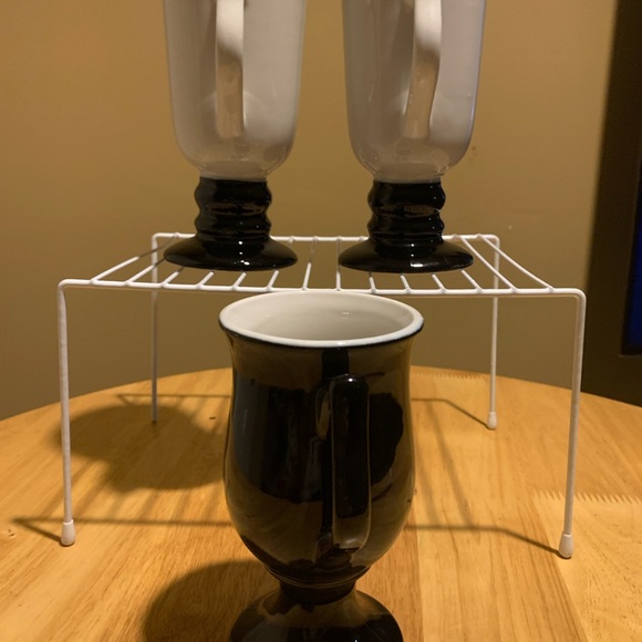 Three Vintage Hall Pedestal Coffee Cups 1274 & 1473 - Picture 2 of 5